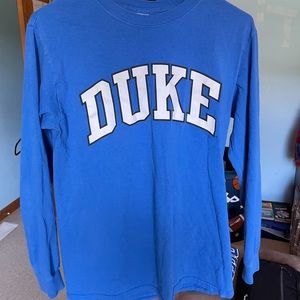 Duke blue and white long sleeve